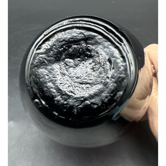 VTG Beacon Glass Co Amethyst PURPLE Coin Dot Ruffled Top Pitcher Bud Vase 5” - Picture 7 of 7